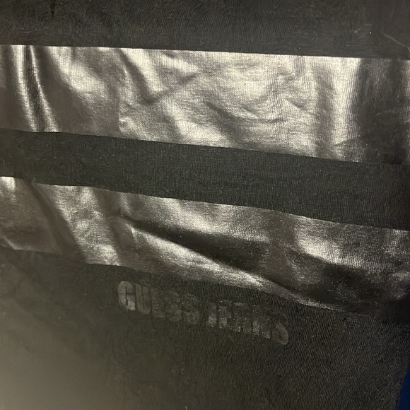 GUESS (GUESS JEANS) Men’s Size Medium Black Stars & Strips T-Shirt $35 - Picture 5 of 9